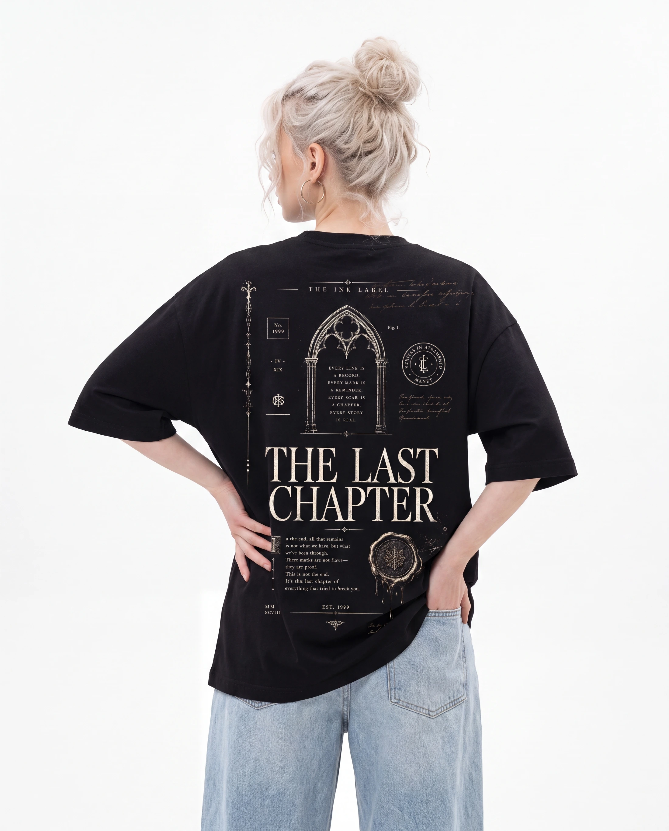 THE LAST CHAPTER tee — back print